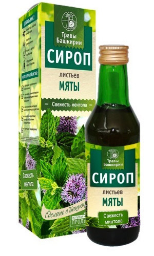Сироп на листьях МЯТЫ